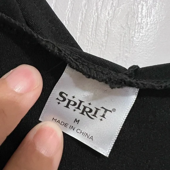 Spirit Black Skeleton Hoodie long sleeves mini Dress Costume size M - Picture 4 of 9